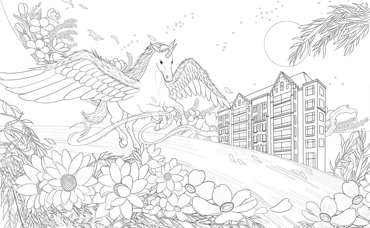 万科璟南堂手绘平面