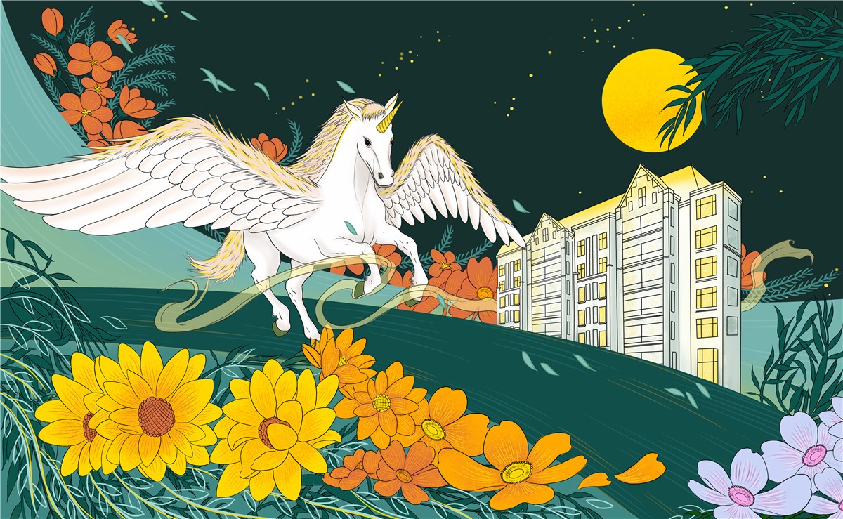 万科璟南堂手绘平面