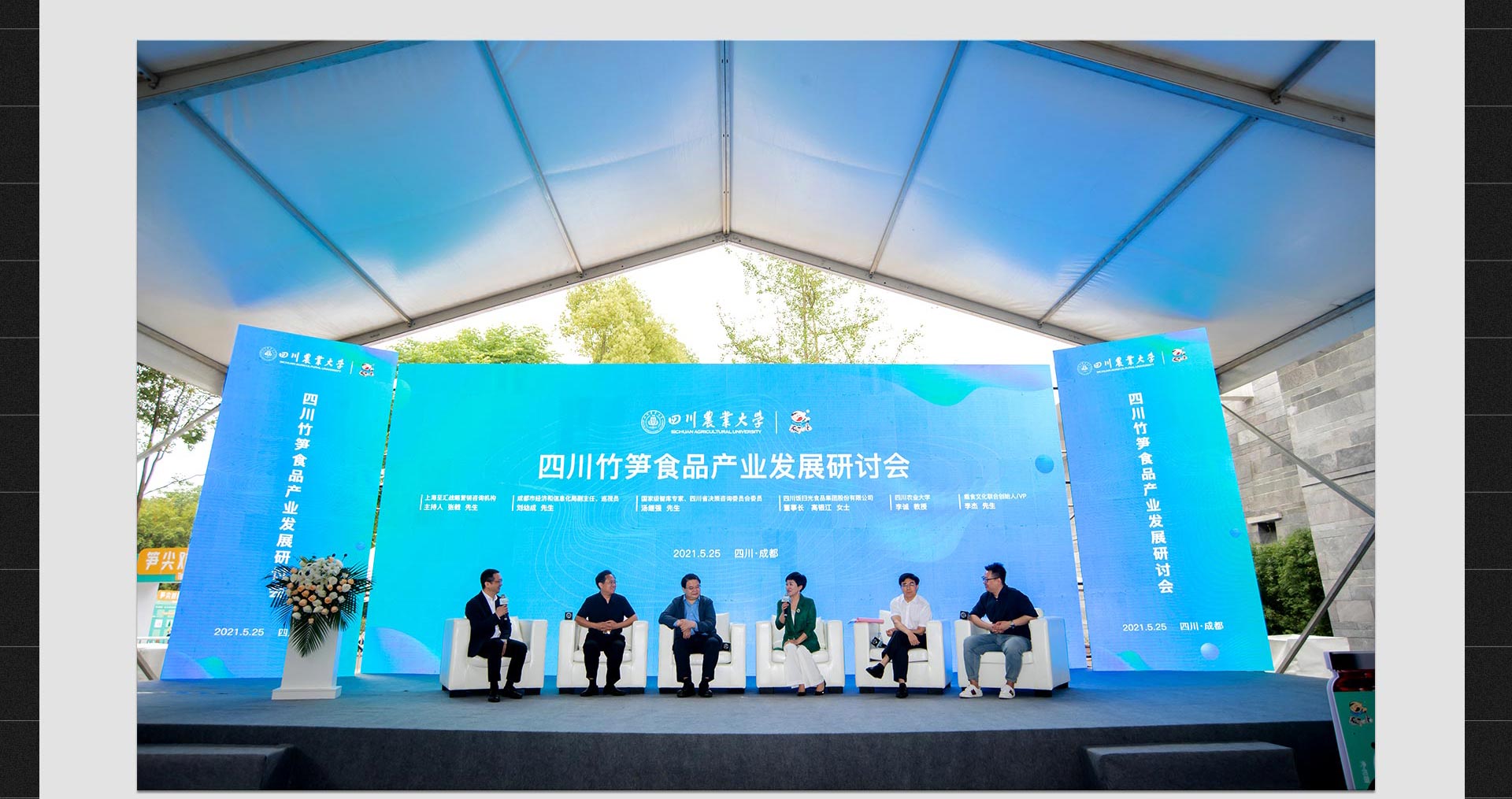 饭扫光集团大熊猫认养仪式