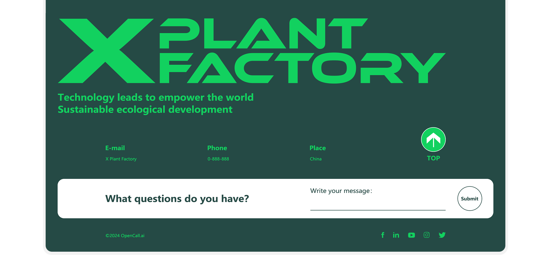 X PLANT FACTORY