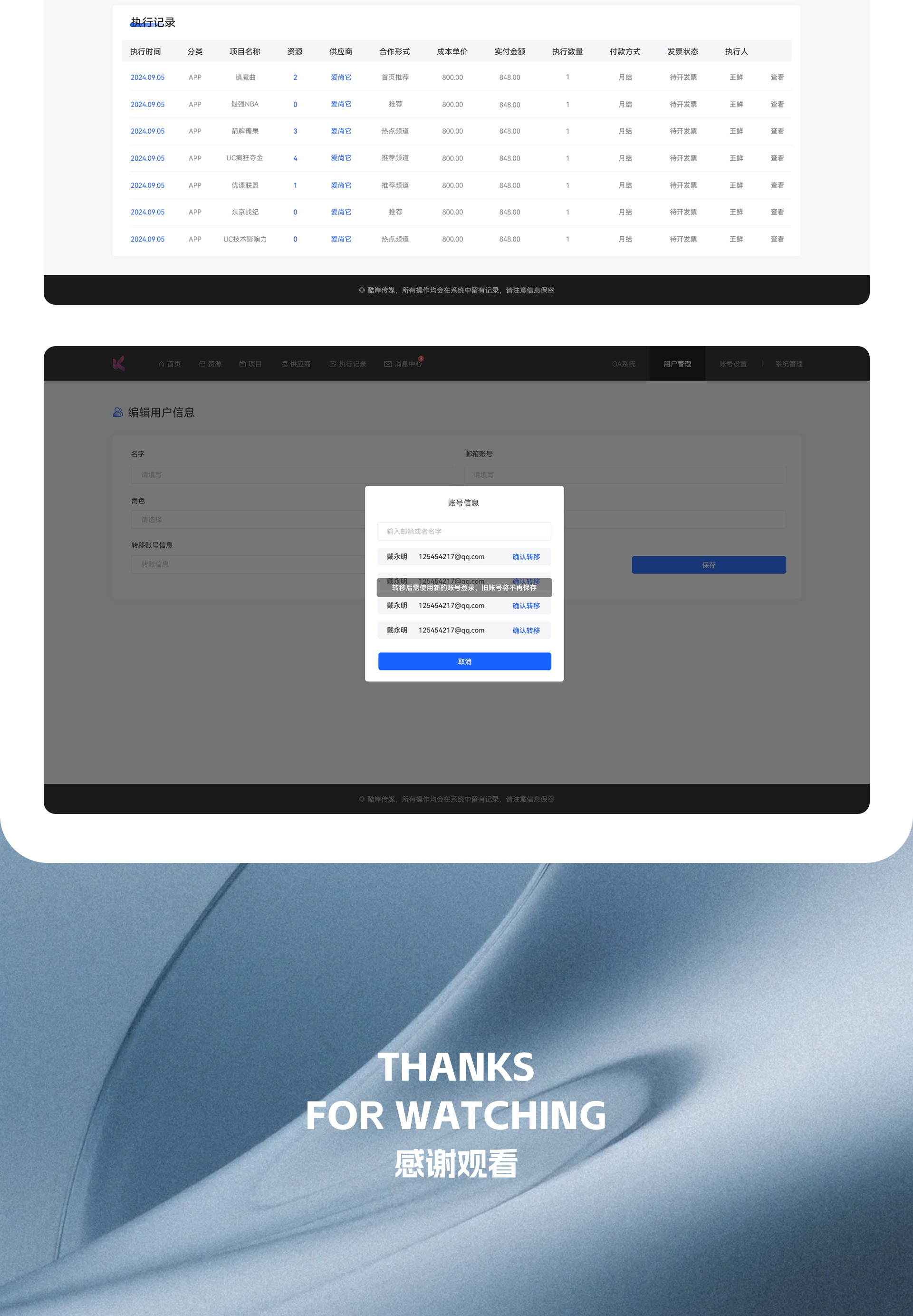 酷岸集团 资源系统